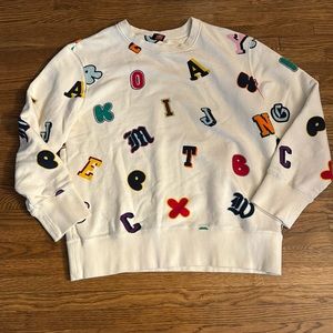 Rowing Blazers for Target alphabet print sweatshirt
